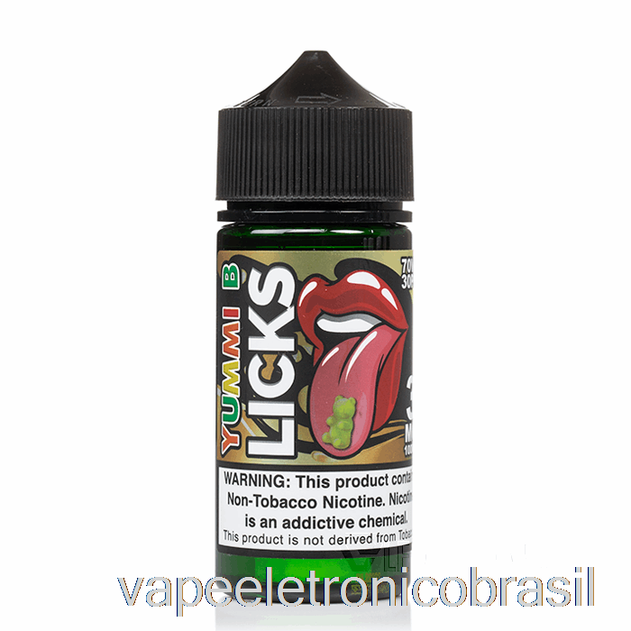 Vape Recarregável Yummi B - Licks Roll Upz - 100ml 0mg